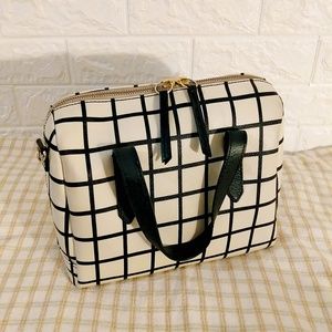 Checked Fossil satchel FOSSIL BAG